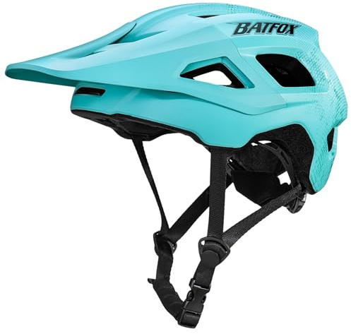 Mountainbike-Helm für Damen und Herren, MTB Fahrradhelm E-Bike Helm für Erwachsene, Größe (52-60 cm) (Blau, M(52-56CM))