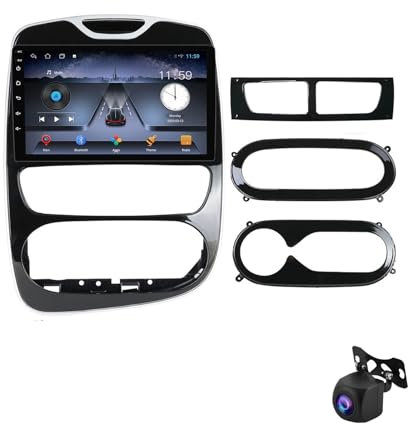 Autoradio stereo per R-enault Clio 4 2012-2018,navigazione GPS,touchscreen da 9 pollici,lettore multimediale USB,Android 13,autoradio multimediale con BT 5.0 DTS,supporto telecamera di retromarcia,Car