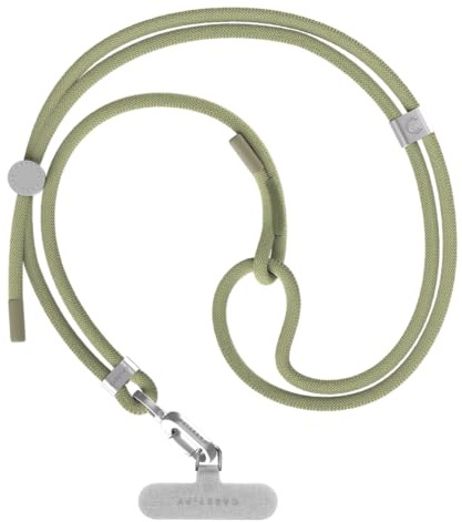 CASETiFY 6mm Rope Cross Body Strap with Card - Solid Olive Green