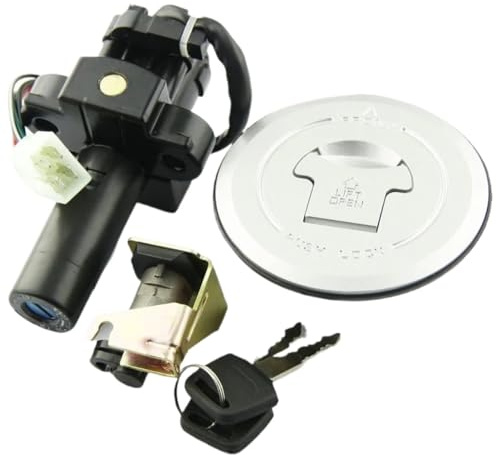Motorrad-Zündschloss Fit Für Honda X4 CB1300 1997 1998-2000 Motorrad Zündschloss Kraftstoffschloss Gastank Sitzbezug Schlösser Inklusive Schlüssel Tändningslås Nyckel Moto
