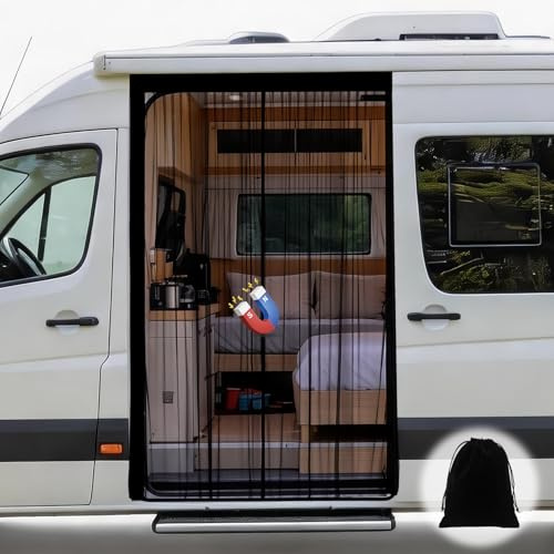 ZATOOTO Moustiquaire Magnétique Van Porte Coulissante, Filet 180 x 150 cm