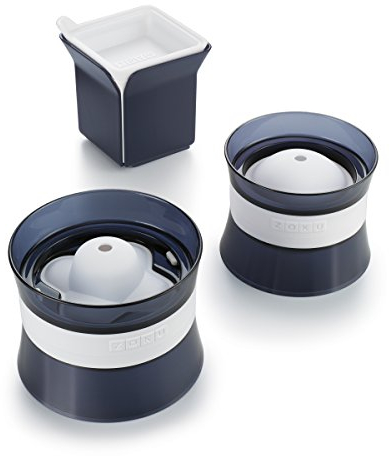 Zoku Unisex Mixology Formas de Hielo, Color Negro