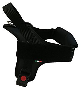 Tre Ponti Geschirr Linea Flash schwarz Verstellbarer Bauchgurt 80-100 cm bis ca 30-40 kg