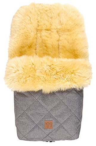 Lammfell Fußsack Nelly Lammfell medizin anthracite melange