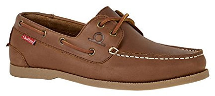 Galley II Dark Tan Premium Leather Boat Shoes-9