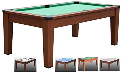 NG Biliardi Biliardo trasformabile in Tavolo - Poker - Air Hockey - Ping Pong - Daytona 5 in 1