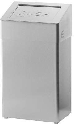 ALLCARE 2301053 AFP-C SanTRAL ABU 18 E Edelstahl Abfallbehälter Geschlossen, 18L