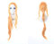 PL-692 Priscilla Re Zero kara Hajimeru Isekai orange 90cm Zopf Cosplay Perücke Wig Anime Manga
