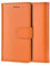 Genuine Leather Bookcase for iPhone 11 PRO Max, Premium authentic Genuine Leather Wallet case with Magnetic, Kickstand, Cash & Card Slots Stockproof Slim Flip bookcase cover 6.5 (Orange)