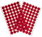 maDDma ® 60 Klettpunkte 15mm, Rot, Polyester, Industriell, Klebepunkte