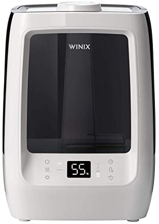 Winix L500 Ultraschall Luftbefeuchter. Befeuchtung 400ml p/s (Bis zu 50m²), 7,5 Liter Wassertank, Kalter und Warmer Dampf, Aromazerstäuber, Vollautomatischer Modus mit Hydrostaat.