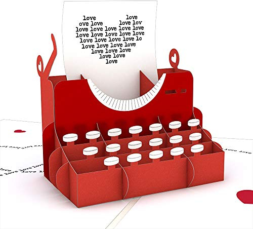 Lovepop® 3D Pop-Up Karte You're Just My Type Liebeskarte zum Valentinstag, Geburtstag, Jahres- oder Hochzeitstag | inkl. Umschlag & Versteckfach für Geld & Gutscheine