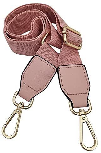 Verstellbarer Schultergurt Taschengurt Schulterriemen Umhängegurt für Schultertasche Tragetaschen und Handtaschen Breit 40mm -Streifen 75-135cm Pink