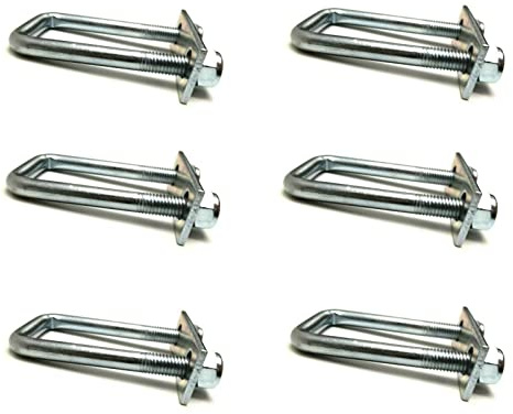 MelTruck 6X Grilletes en U 110 mm Acero galvanizado – con Placa y Tuercas, Carga máxima 800 kg, Nuevo