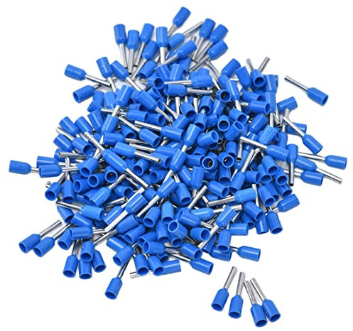Bootlace Ferrules, Ferrules, 1000Pcs Insulated Ferrule for 0.75mm² Cable Cord End Connectors Wire Ferrules Ferrule Crimps for Electrical Projects E7508