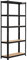 Rhino Racking - 4 Bays - 5 Tier Heavy-Duty Industrial Storage Shelves - Black - 180x90x30cm