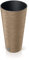 Prosperplast 2in1 Blumentopf mit Innenkübel Blumenkasten Pflanzentopf Übertopf Kunststoff Holz Riffel Optik Ø 25 cm (Braun)