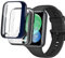 Akancy Compatibile con Huawei watch fit 2, Custodia Protettiva Pellicola Protettiva a Protettiva Antigraffio Protezione Dello Schermo In Silicone Custodia Intera In TPU Protezione Completa - Nero Blu