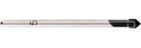 STIER Fliesenbohrer 5 mm Größe | 1/4 Zoll Bit HEX Sechskant, Härtewert 89HRA, YG6X-Metall, (Schlag-)Bohrmaschine und Akkuschrauber, Viertel-Zoll Aufnahme