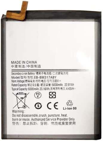 XPANBATT Generic Ersatz Akku Kompatibel mit Galaxy M31 M315F M31s M317F EB-BM317ABY 3.85V 6000mAh