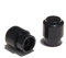 2x Guitar switch tip Black telecaster knobs 4.9mm + 3.5mm slot