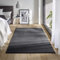 TacaHome Waschbarer Kurzflor Teppich Anti-Rutsch I Flauschiger Flachflor für Badezimmer Wohnzimmer Schlafzimmer Kinderzimmer Flur Läufer | 50 x 80 cm Anthrazit