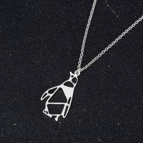 DFRIZ Halskette anhänger schmuck Pinguin-Geometrie Halskette schöne Schmuckkette Halskette Student Geburtstagsgeschenk