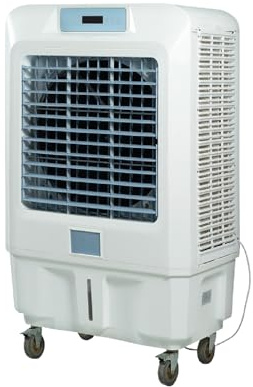 Solycarpa Climatizador Evaporativo Exterior con Ruedas de Aire Frio Portátil de Agua y Ventilador con Hielo. Refresca y Filtra el Aire. Air Cooler Enfriador y Purificador Portátil Bajo Consumo.