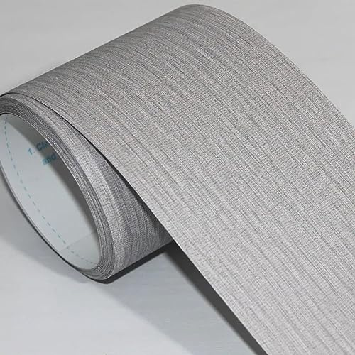 Guest Ruyunlai Bordüre selbstklebend grau dick 5 15x500cm zum Aufkleben für Wohnzimmer Küche Badezimmer Tapetenrahmen Abnehmbare Wasserdicht Bodenleiste Verdicken PVC Dekorative Bordüre
