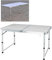 ANSIMIDA 120CM Klapptisch mit Tragegriff, Falttisch, Campingtisch kalppbar, Gartentisch belastbar bis 150 kg, Koffertisch Biertisch Balkontisch Buffettisch Flohmarkttisch aus MDF Metall, Weiß