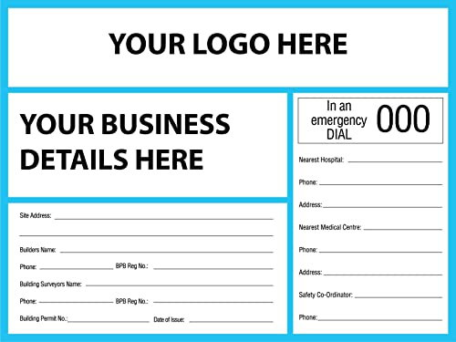 Entrée De Chantier De Construction Site De Couleur De Bâtiment Personnalisé Panneau D'Avertissement Plaque Metal Métal Mur Affiche Plaque Décoration Pour Garage Intérieur 20X30cm