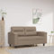 ZEYUAN 2-Sitzer-Sofa Cappuccino-Braun 120 cm Kunstleder, Loungesofa, Sofas & Couches, Relaxsofa, Couch für Wohnzimmer, Couch Mit - 359582