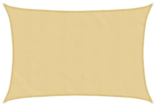 vidaXL Toldo de Vela poliéster Oxford 100% Arena 3x2 m, toldo, Parasol, Carpa, toldos, parasoles, Carpas, entoldado, entoldados, marquesina