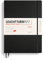 LEUCHTTURM1917 370799 Tageskalender 2025, Master A4+ Hardcover - 12-Monats-Planer und Notizbuch, liniert - Schwarz, Englisch