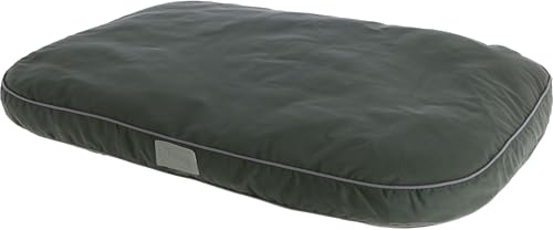 Kerbl Liegekissen Jerome (Farbe dunkelgrün/grau, L x B x H 60 x 40 x 6 cm, waschbarer Bezug, mit Antirutschbeschichtung, Hundekissen) 80450