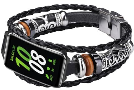 WIIKAI Armband Ersatzarmbänder für Samsung Galaxy Fit3（SM-R390） Uhrenarmbänder.(Schwarz)