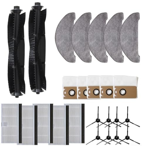 Pièces de rechange pour aspirateur pour Laresar L6 Pro, pour aspirateur robot pour Ultenic pour T10, accessoires de rechange Mian, brosse, serpillères, sacs à poussière, filtres à brosse latérale