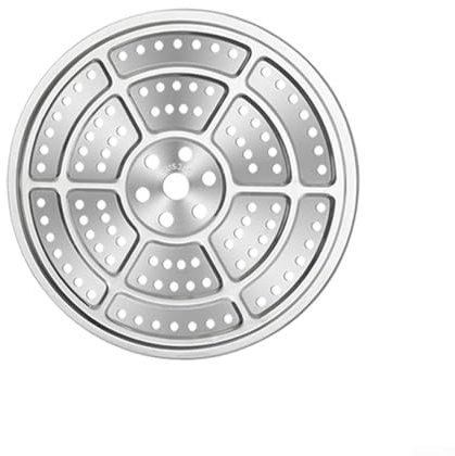 Steaming Plate, Made of 304 Stainless Steel, Easy to Clean, Fits Perfectly in Pressure Cookers and Stockpots (23.7cm)