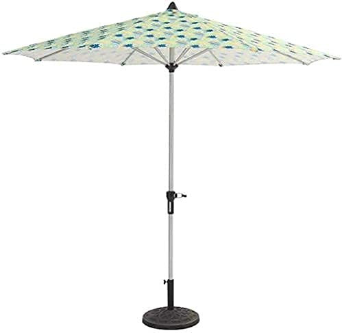 ASumPio Haushaltswaren Sonnenschirm Gartenschirm 9' Sonnenschirme Strand Terrasse Poolschirm Outdoor Gartentischschirm Mit 8 Stabilen Streben & Aluminiumstange,