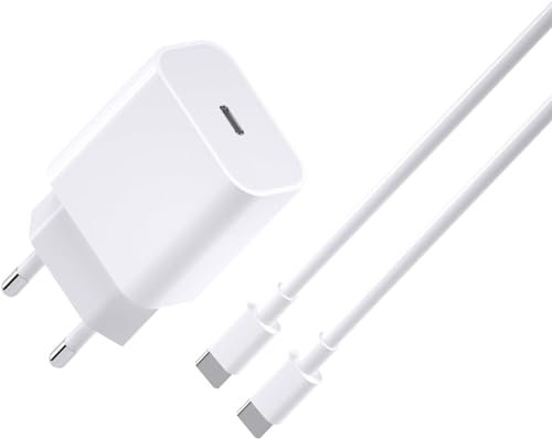 PH26 - Cargador rápido de 20 W + cable USB-C compatible con Google Pixel 9 (paquete cargador + cable 2M)