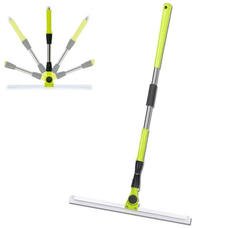 RYJYQYX Escobilla De Goma para Suelos, con Mango De 130 Cm De Largo Escoba Mágica, Escobilla De Goma para Suelos Limpia Vidrio,Polvo Fino,Cabello Y Líquidos,Large:50×130cm