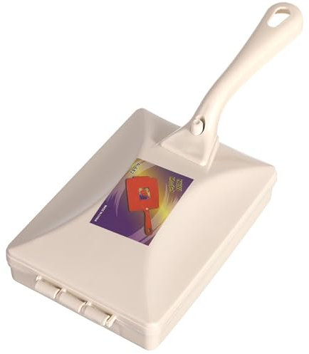 Ramasse-miettes 4x10 Brosse à miettes portative avec 2 brosses à Rouleaux et récipient intérieur Ramasse-miettes Ergonomique en PP Ramasseur de miettes de Nettoyage pour Table Lit Canapé Tapis Balaye