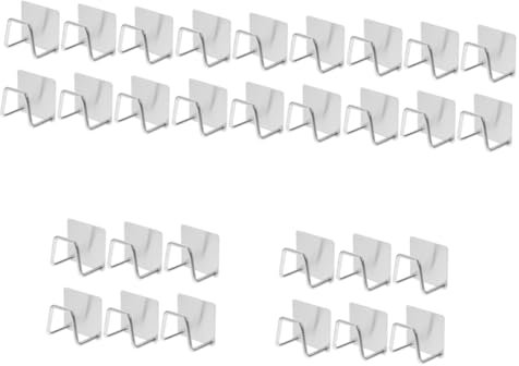 Gadpiparty 5 Set Gancio Portaoggetti Da Appendere Al Muro Rastrello Per Asciugatura A Piatto Spugne Per Stoviglie Portaspugna Cucina Portadetersivi Porta Spugna in Metallo Silver 6 Pezzi*5