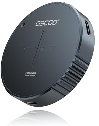 OSCOO 512Go Disque SSD Externe Portable Jusqu’à 1000Mo/s USB 3.2 Gen2 Disque Dur SSD Externe Hard Disk Compatible avec PC, Mac/MacBook/Pro/Air