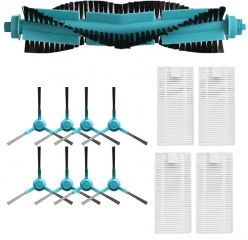 Conjunto de piezas de repuesto para aspiradoras robot Cecotec Conga 1690 1890 2090 2290 y 2690, incluyendo filtros y cepillos para limpieza profunda de alfombras
