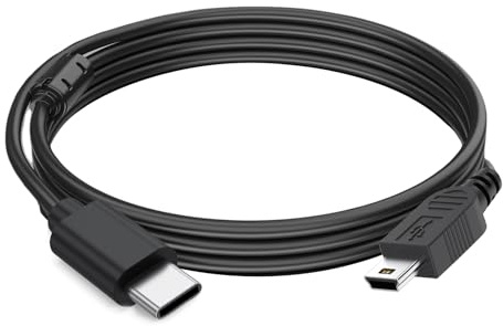 TwinkleHom USB C to Mini USB Cable 1.5M - Mini USB to USB C Cable Fast Charging & Data Sync for Digital Camera, GPS, Dash Cam, Compatible with MacBook Air, HP Dell XPS, Chromebook, Lenovo Laptop