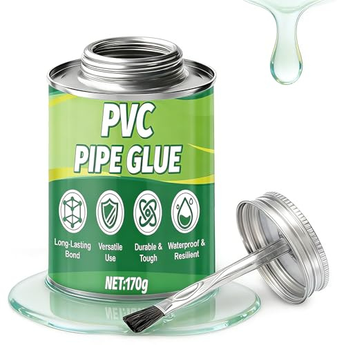 PVC Kleber, Kunststoff Kleber, 170 g, Transparent und Wasserfest