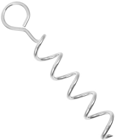 MUCKLILY Metall Hundepfahl mit Griff, Spiralförmig, Verstärkt, Garten
