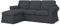 Soferia Sofabezug L Form Kompatibel Mit Ektorp 2er Sofa Mit Recamiere Links Ecksofaüberzug Sofaschoner Cover Wasserabweisend Pflegeleicht Antiallergisch Eco Leather Grau Anthrazit