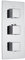 Milano Arvo 2 Outlet Triple Thermostatic Concealed Mixer Shower Valve - Chrome